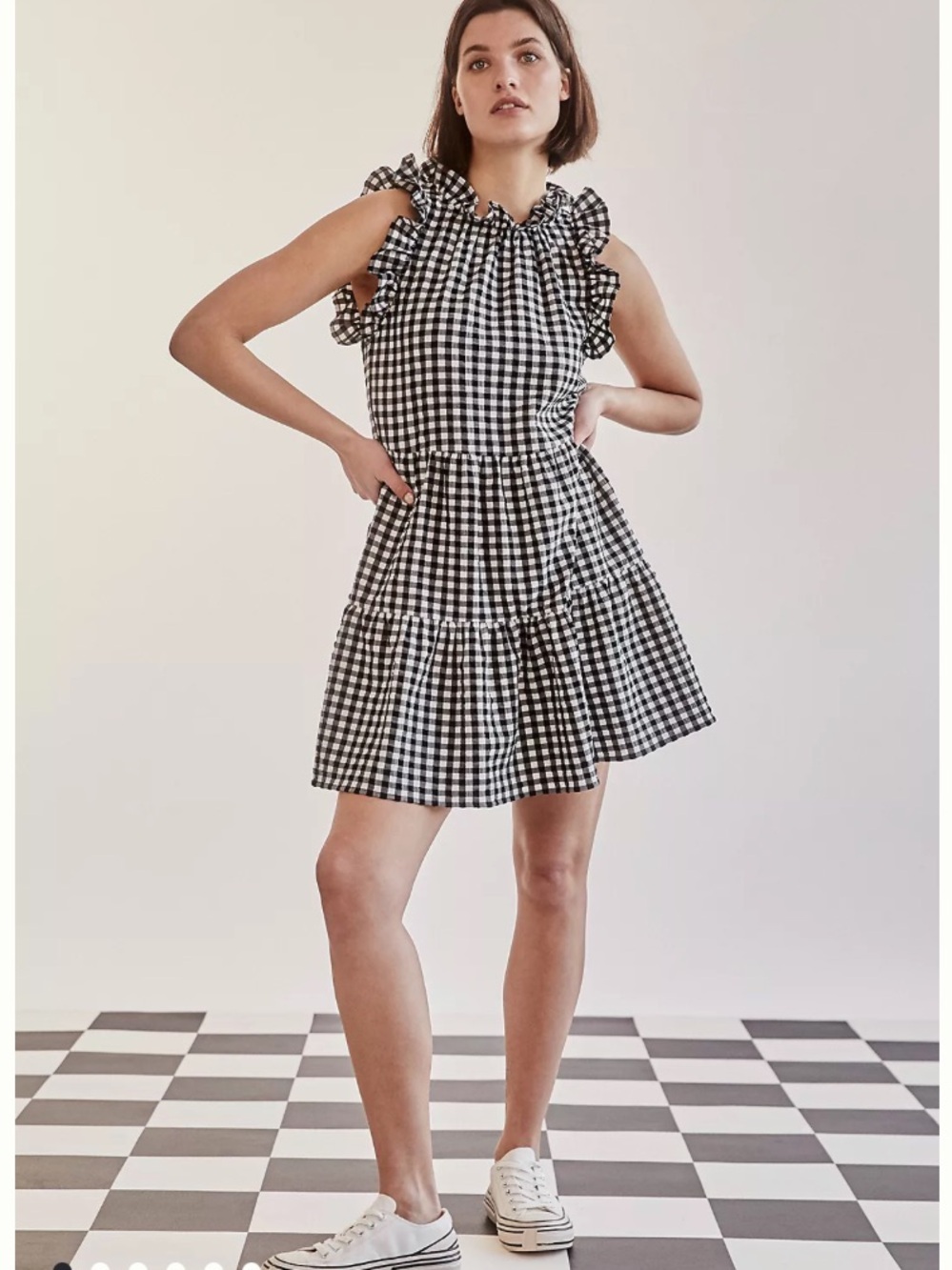 Anthropologie Maeve Lida Ruffled Mini Dress NWT - Picture 1 of 7